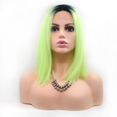 Amazing Star Lace Frontal Bob Wigs Straight Hair Green Color Heat Resistant Half Hand Tied Middle Part Synthetic Hair
Amazing Star Lace Frontal Bob Wigs Straight Hair Green Color Heat Resistant Half Hand Tied Middle Part Synthetic Hair