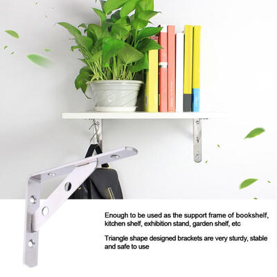 1 Pair Stainless Steel -Shaped Wall-Mounted Shelf Brackets Support Frame Home Hardware Wall Shelf SupportShelf Bracket
1 Pair Stainless Steel -Shaped Wall-Mounted Shelf Brackets Support Frame Home Hardware Wall Shelf SupportShelf Bracket