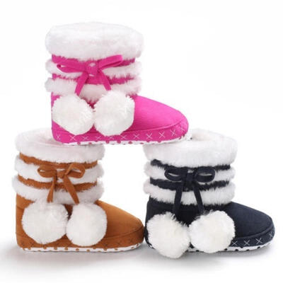 Lovely Pompom Design Baby Girl Warm Boots Snow Slippers Infant Toddler Winter Shoes 1pcs
Lovely Pompom Design Baby Girl Warm Boots Snow Slippers Infant Toddler Winter Shoes 1pcs