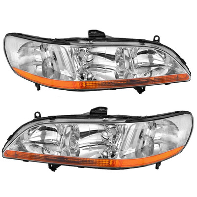 Headlight Assembly for 1998 1999 2000 2001 2002 Honda Accord Headlamp Replacement Chrome Housing Amber Reflector
Headlight Assembly for 1998 1999 2000 2001 2002 Honda Accord Headlamp Replacement Chrome Housing Amber Reflector