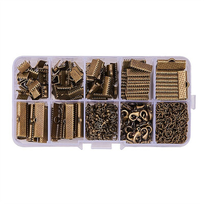 PH PANDAHALL 1 Box Jewelry Finding Sets with Mixed Sizes Ribbon End Drop Ends Jump Ring Antique Bronze
PH PANDAHALL 1 Box Jewelry Finding Sets with Mixed Sizes Ribbon End Drop Ends Jump Ring Antique Bronze