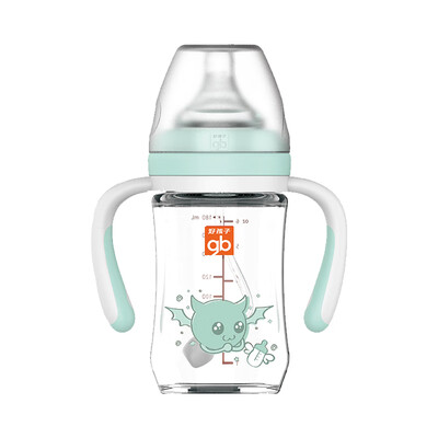 Gb good child bottle imitation breast milk texture wide caliber grip straw baby glass bottle angel starving magic image series 180mL light green
Gb good child bottle imitation breast milk texture wide caliber grip straw baby glass bottle angel starving magic image series 180mL light green