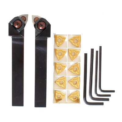 2Pcs Lathe Turning Tool Holder Right Left 10Pcs WNMG080404 Inserts Blade 4Pcs Wrenches
2Pcs Lathe Turning Tool Holder Right Left 10Pcs WNMG080404 Inserts Blade 4Pcs Wrenches