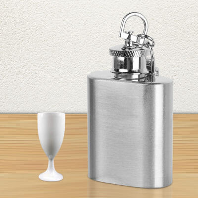 Greensen Portable 1oz Mini Stainless Steel Hip Flask Alcohol Wine Whiskey Flagon with Keychain
Greensen Portable 1oz Mini Stainless Steel Hip Flask Alcohol Wine Whiskey Flagon with Keychain