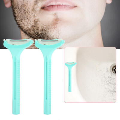 Greensen 2pc Men Manual Travel Hotel Bath Plastic Disposable Razor Hair Remover