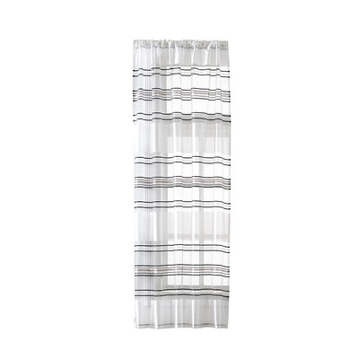 Horizontal Stripe Sheer Curtain Window Screening Window Rod Pocket Curtain Panel for Living Room Bedroom Dining Room 39"X51" 1 Pan
Horizontal Stripe Sheer Curtain Window Screening Window Rod Pocket Curtain Panel for Living Room Bedroom Dining Room 39"X51" 1 Pan