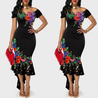 Women Off Shoulder Short Sleeve Bodycon Dress Ruffle Evening Party Gown Dresses
Women Off Shoulder Short Sleeve Bodycon Dress Ruffle Evening Party Gown Dresses