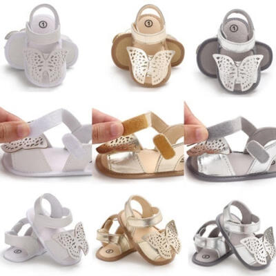 2018 summer baby girl butterfly soft bottom non-slip shoes casual sandals