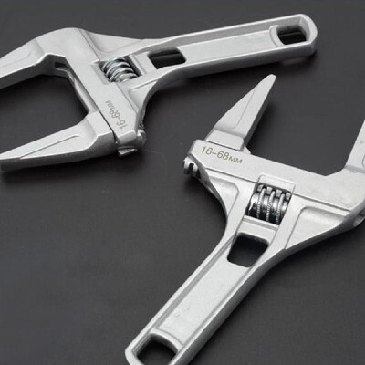 Aluminum Alloy Multifunctional Adjustable Bathroom Wrench Universal Spanner with Large Opening Hand Tools
Aluminum Alloy Multifunctional Adjustable Bathroom Wrench Universal Spanner with Large Opening Hand Tools