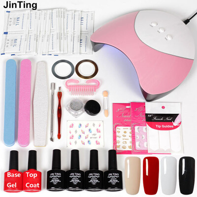 JinTing nail art tools Manicure tool 4color 10ml nail polish gel 36W UV lamp dryer UV varnishes Base Gel Top Coat lacquer kit
JinTing nail art tools Manicure tool 4color 10ml nail polish gel 36W UV lamp dryer UV varnishes Base Gel Top Coat lacquer kit