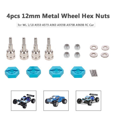 4pcs Wheel Hex Nuts 12mm Hex Drive Hub Metal for WL 118 A959 A979 A969 A959B A979B A969B RC Car
4pcs Wheel Hex Nuts 12mm Hex Drive Hub Metal for WL 118 A959 A979 A969 A959B A979B A969B RC Car