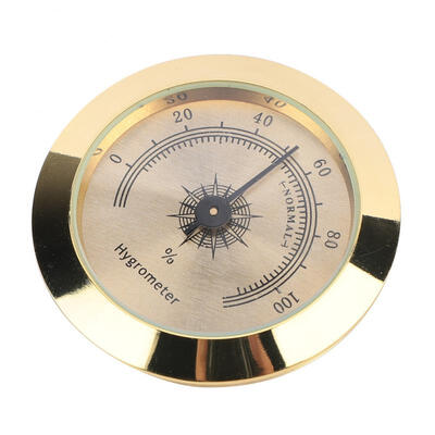 Greensen Round Gold Cigar Humidor Hygrometer Thermometer Smoking Tobacco Hygrometer Humidity Gauge
Greensen Round Gold Cigar Humidor Hygrometer Thermometer Smoking Tobacco Hygrometer Humidity Gauge