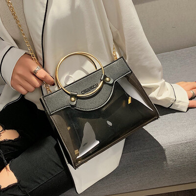 Advanced sense bag Western transparent jelly bag texture ring handbag handbag new 2019 wild Messenger bag
Advanced sense bag Western transparent jelly bag texture ring handbag handbag new 2019 wild Messenger bag