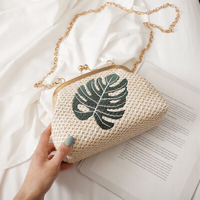 Qiao Bani 2019 new Korean fashion Harajuku wind embroidered line hit color straw bag clip mouth single shoulder diagonal handbag
Qiao Bani 2019 new Korean fashion Harajuku wind embroidered line hit color straw bag clip mouth single shoulder diagonal handbag