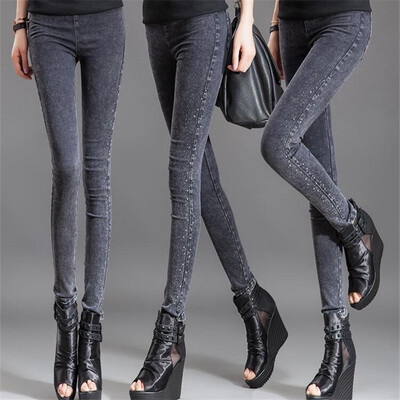 Joker high-waisted&cashmere jeans womens autumnwinter 2018 short leg pants show thin pencil pants large size pants womens p
Joker high-waisted&cashmere jeans womens autumnwinter 2018 short leg pants show thin pencil pants large size pants womens p
