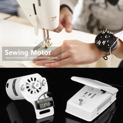 Greensen Overlock Sewing Machine Parts Accessories Overedger Serger Motor for Domestic CN Plug 110V