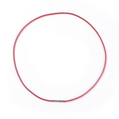 Waxed Polyester Cord Necklace Making with 304 Stainless Steel Clasps Red 1811"46cm 2mm
Waxed Polyester Cord Necklace Making with 304 Stainless Steel Clasps Red 1811"46cm 2mm