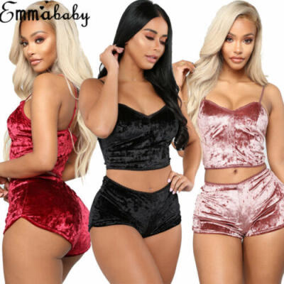 US Womens Underwear Sexy Lingerie Pajamas Velvet Crop Tops Bralette&Panty Sets
US Womens Underwear Sexy Lingerie Pajamas Velvet Crop Tops Bralette&Panty Sets
