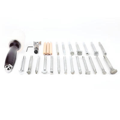 Greensen Multi Shape Leather Stamp Punch Tools with Hammer Tool Set for Leather Craft Working
Greensen Multi Shape Leather Stamp Punch Tools with Hammer Tool Set for Leather Craft Working