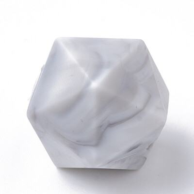 Food Grade Environmental Silicone Beads Chewing Beads For Teethers DIY Nursing Necklaces Making Icosahedron LightGrey 14x14x1
Food Grade Environmental Silicone Beads Chewing Beads For Teethers DIY Nursing Necklaces Making Icosahedron LightGrey 14x14x1