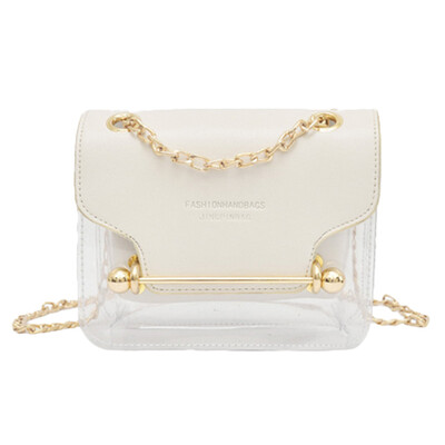 Fashion Women Small Square Shoulder Bag Brand Design Clear Transparent Messenger Bags Chain Crossbody Bag Female Handbags T30
Fashion Women Small Square Shoulder Bag Brand Design Clear Transparent Messenger Bags Chain Crossbody Bag Female Handbags T30