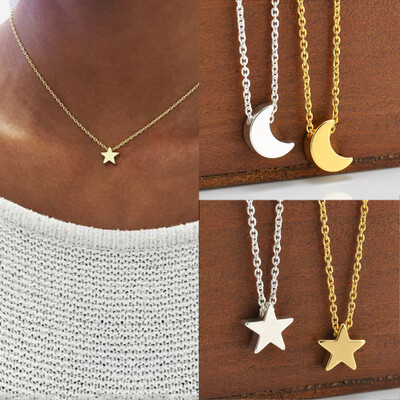 European&American fashion necklace copper stars moon pendant short ladies necklace simple cross-border necklace jewelry
European&American fashion necklace copper stars moon pendant short ladies necklace simple cross-border necklace jewelry