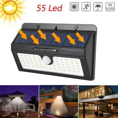 55 LED Solar Powered Wall Light PIR Motion Garden Security Spotlight Waterproof Nightlight for Garden Patio Path Back Yard
55 LED Solar Powered Wall Light PIR Motion Garden Security Spotlight Waterproof Nightlight for Garden Patio Path Back Yard