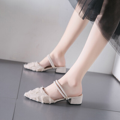 Net red fairy wind Baotou fashion sandals&slippers female summer 2019 new students with thick heel ins two wear sandals
Net red fairy wind Baotou fashion sandals&slippers female summer 2019 new students with thick heel ins two wear sandals