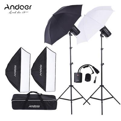 Andoer MD-300 600W 300W 2 Photo Studio Monolight Strobe Flash Light Softbox Lighting Kit with Light Stand Softbox Lambency Unb
Andoer MD-300 600W 300W 2 Photo Studio Monolight Strobe Flash Light Softbox Lighting Kit with Light Stand Softbox Lambency Unb