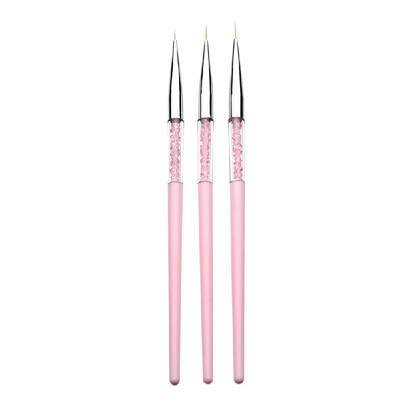 3PCS Professional Nail Liner Pen with Rhinestones Handle for Drawing Details Blending Lines Stripes Nail Tool Kit
3PCS Professional Nail Liner Pen with Rhinestones Handle for Drawing Details Blending Lines Stripes Nail Tool Kit