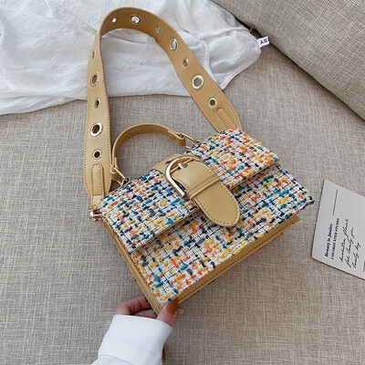 Chic chain bag summer Korean Joker broadband small square bag 2019 new womens shoulder bag Messenger bag
Chic chain bag summer Korean Joker broadband small square bag 2019 new womens shoulder bag Messenger bag