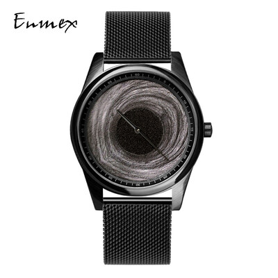 Enmex oil painting texture creative vortex design cool style artistic temperament watch