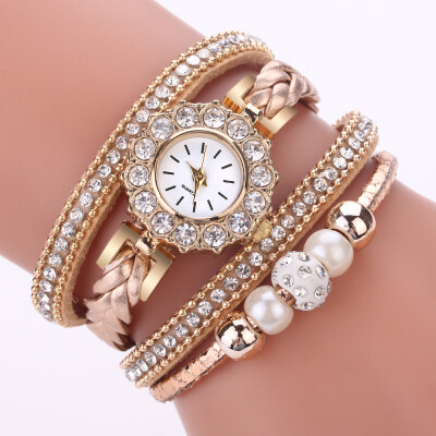 Korean fashion trend diamond casual circle watch personality pearl point diamond English watch
Korean fashion trend diamond casual circle watch personality pearl point diamond English watch