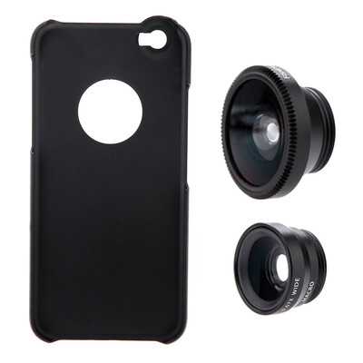 3-in-1 Phone Photo Lens 180° Fisheye 067X Wide Angle 10X Macro Set with Case for iPhone 6 6S 47
3-in-1 Phone Photo Lens 180° Fisheye 067X Wide Angle 10X Macro Set with Case for iPhone 6 6S 47