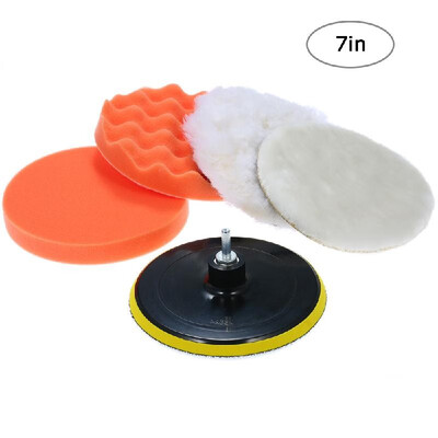 6pcs 7〃 Car Foam Polishing Waxing Pad Kits Buffing Pad Polishing Wheel Sponge&Wool Buffing Pads Set with M14 Drill Adapter Thr
6pcs 7〃 Car Foam Polishing Waxing Pad Kits Buffing Pad Polishing Wheel Sponge&Wool Buffing Pads Set with M14 Drill Adapter Thr