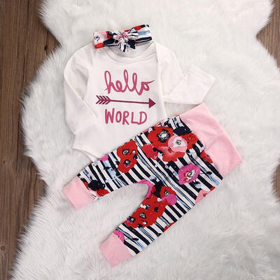 Newborn Infant Baby Kids Girl Hello World Romper Pants Legging Outfit Set Clothes
Newborn Infant Baby Kids Girl Hello World Romper Pants Legging Outfit Set Clothes