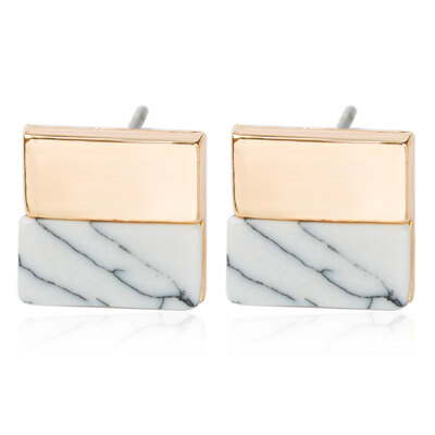 EK787 Hot Fashion Geometric Square Triangle Stone Stud Earring Women Party Jewelry Gold Color Statement Brincos Nice Girl Gift
EK787 Hot Fashion Geometric Square Triangle Stone Stud Earring Women Party Jewelry Gold Color Statement Brincos Nice Girl Gift