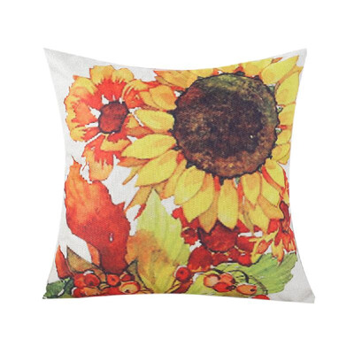 Sunflower Printed Pillow Case Linen Cushion Cover Flower Pattern Square Pillowcase Home Office Safa Car Decoration 450 450mm
Sunflower Printed Pillow Case Linen Cushion Cover Flower Pattern Square Pillowcase Home Office Safa Car Decoration 450 450mm