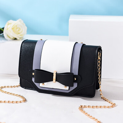 New macarons contrast color chain handbags sweet girl bow small square bag diagonal shoulder Korean version of the bag
New macarons contrast color chain handbags sweet girl bow small square bag diagonal shoulder Korean version of the bag