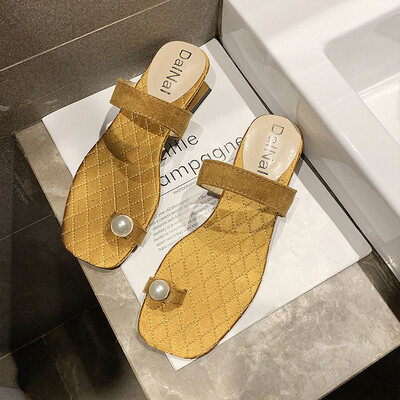 Summer 2019 new Roman Sandals Fairy Wind Flat Pearl fashion Joker wearing beach slippers
Summer 2019 new Roman Sandals Fairy Wind Flat Pearl fashion Joker wearing beach slippers