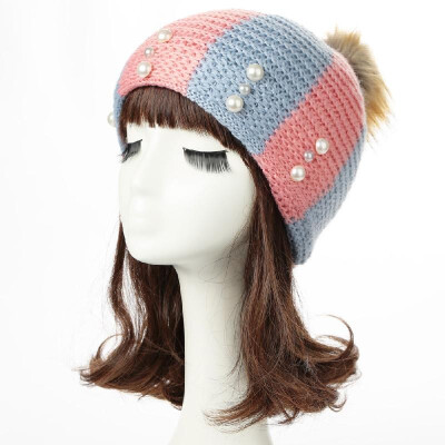 New Women Winter Hat Beanie Knit Cap Contrast Stripe Pom Pom Bead Causal Slouchy Baggy Skullies
New Women Winter Hat Beanie Knit Cap Contrast Stripe Pom Pom Bead Causal Slouchy Baggy Skullies