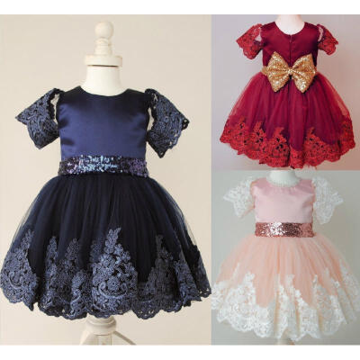 Flower Kids Baby Girls Lace Bow Princess Wedding Bridesmaid Birthday Party Formal Sequins Tutu Dress
Flower Kids Baby Girls Lace Bow Princess Wedding Bridesmaid Birthday Party Formal Sequins Tutu Dress