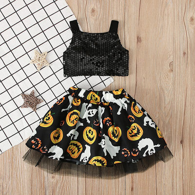 Baby Girls Birthday Outfits Sets Halloween Party Dress Cosplay Clothing Sleeveless Sequin Vest TopsPumpkin Pattern Skirt Set
Baby Girls Birthday Outfits Sets Halloween Party Dress Cosplay Clothing Sleeveless Sequin Vest TopsPumpkin Pattern Skirt Set