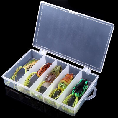 5pcs Lure Fishing Soft Hook Bait with Box