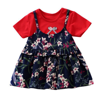 Baby Girl Princess Dress Fake 2 Piece Toddler Floral Pattern Long Sleeve Cotton Dresses
Baby Girl Princess Dress Fake 2 Piece Toddler Floral Pattern Long Sleeve Cotton Dresses