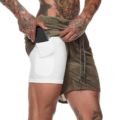 Men 2 in 1 Running Shorts Quick Drying Gym Training Cycling Workout Active Shorts with 4 Pockets
Men 2 in 1 Running Shorts Quick Drying Gym Training Cycling Workout Active Shorts with 4 Pockets