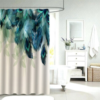 Watercolor Decor Shower Curtain Peacock Feather Pattern Waterproof Polyester Fabric Bathroom Shower Curtains
Watercolor Decor Shower Curtain Peacock Feather Pattern Waterproof Polyester Fabric Bathroom Shower Curtains