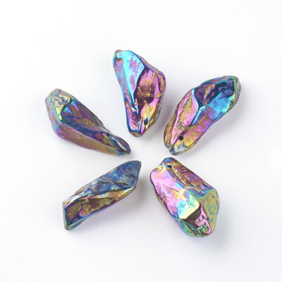 Plated Natural Quartz Big Pendants Mixed Shapes Multi-color Plated 5157x2028x1620mm Hole 2mm
Plated Natural Quartz Big Pendants Mixed Shapes Multi-color Plated 5157x2028x1620mm Hole 2mm