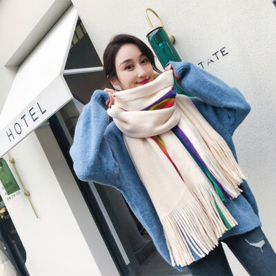 Scarf female autumn&winter Korean version of the wild long section thick warm knitted knit collar bib student shawl dual-use double-sided
Scarf female autumn&winter Korean version of the wild long section thick warm knitted knit collar bib student shawl dual-use double-sided