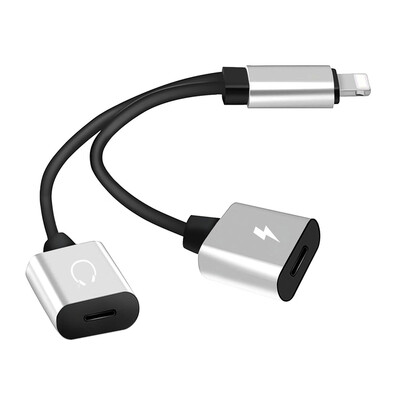 Mini Lightning Splitter Adapter Audio AUX Converter Adapter with Dual Lightning Ports Headphone Jack Charging Port for iPhone X 7
Mini Lightning Splitter Adapter Audio AUX Converter Adapter with Dual Lightning Ports Headphone Jack Charging Port for iPhone X 7